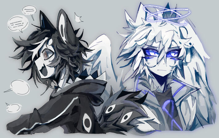 Characters owned by me // Old RIKU and Zenji